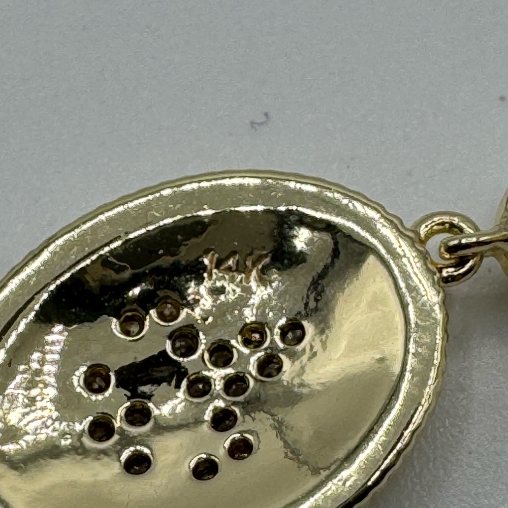14k Fleur-de-Lis Earrings - Picture 5 of 7